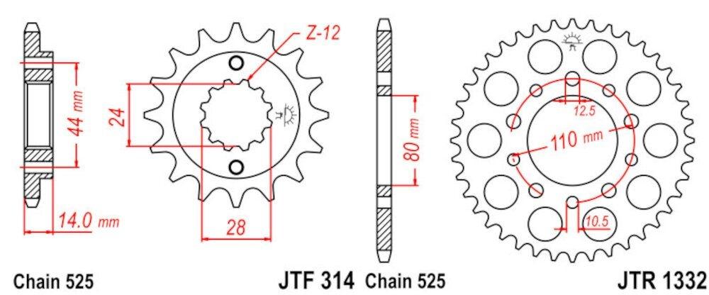 Kit de Transmisión Honda XRV 750 Africa Twin (1994-2004)