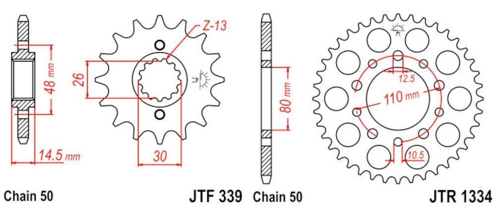 HONDA CB 1000 F BIG ONE 93 - 00 530 - 120