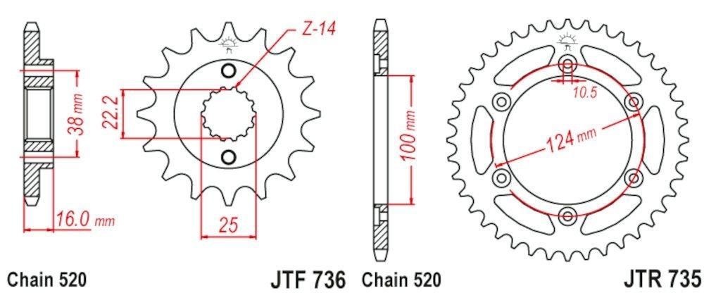 Kit de Transmisión  Sprockets Ducati 900 SS (1998-2002)