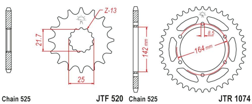 Kit de Transmisión Hyosung Comet GT 650 (2004-2012)