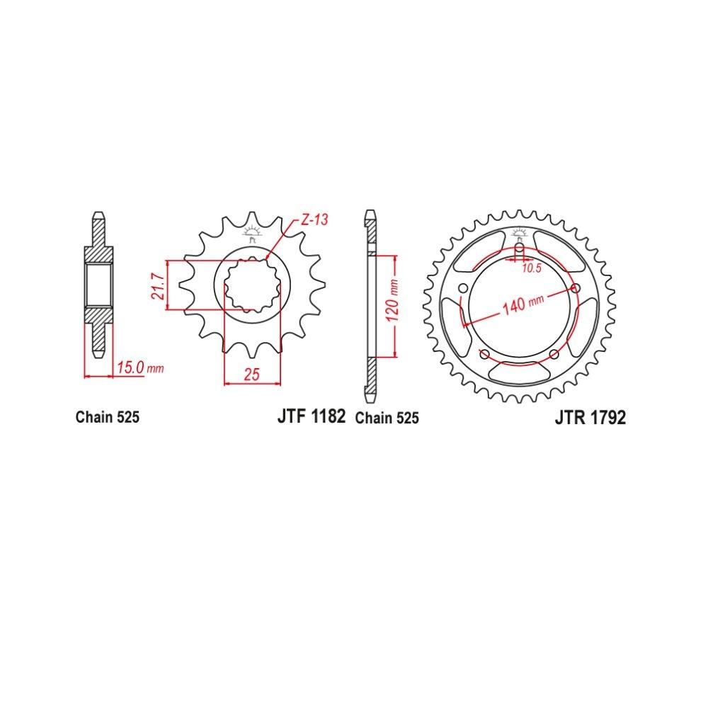 Kit de Transmisión Triumph Daytona 600 / 650 (2003-2005)