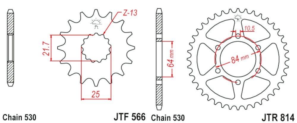 Kit de transmisión Suzuki GSX 400 / GS 450