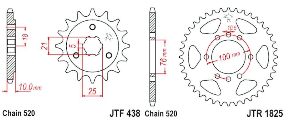 Kit de transmisión Suzuki DR750 Big (1988)