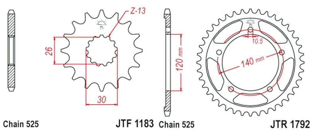 Kit de transmisión Triumph Bonneville 800 / Scrambler 800