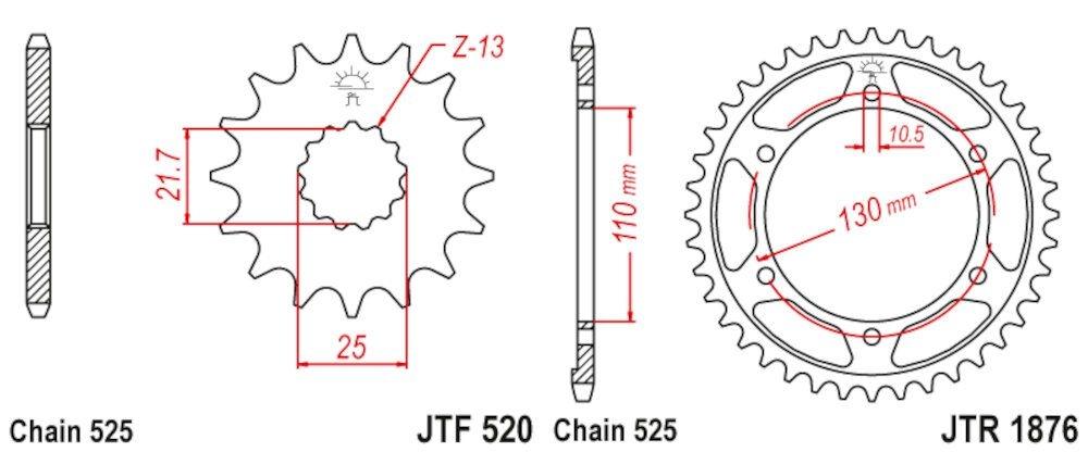 SUZUKI GSXR 600 11 - 14   525 - 114