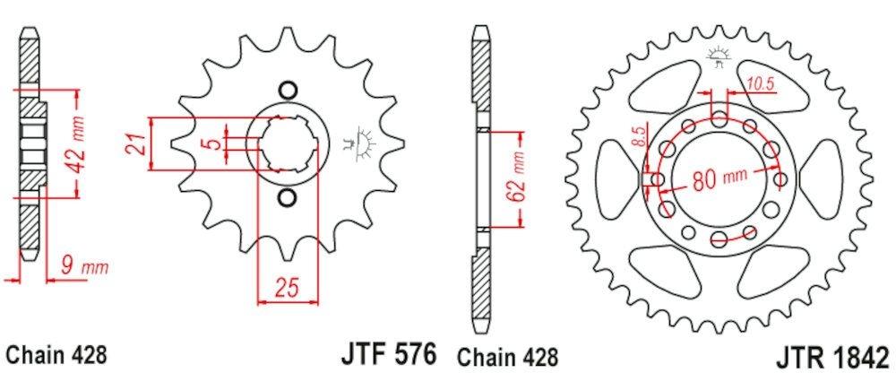 YAMAHA XT 350 428-130