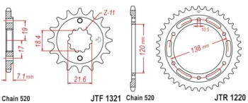HONDA CBR 250 11 - 13 520 - 108