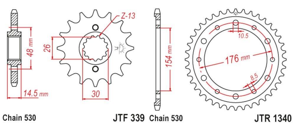 Kit de transmisión Honda VFR 800 FI (1998 2001)