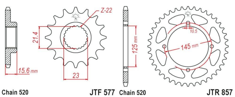 YAMAHA XT 600 E 90 - 03 520-106