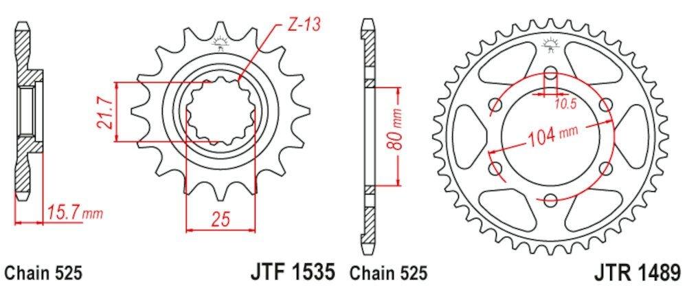 KAWASAKI ZX-6R - ZX-636 98 - 04 525-108