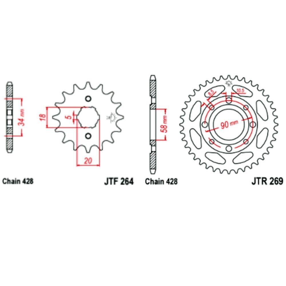Kit de transmisión Kymco Zing 125