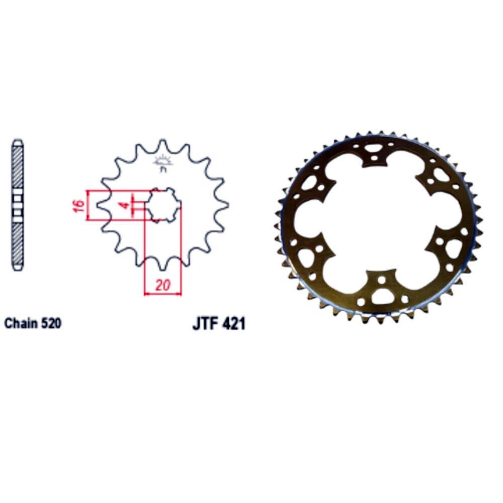 Kit de transmisión para motos GasGas 200 450 (1996 2011)