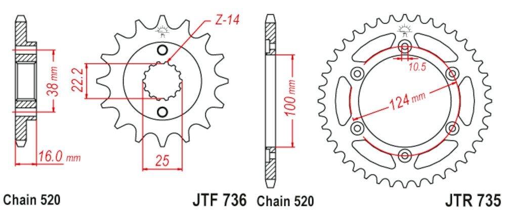 Kit de transmisión Ducati Monster 600 (1995 1998)
