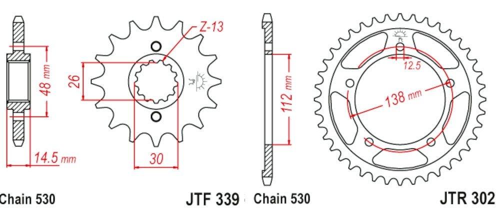 Kit de transmisión Honda CBR 1100 XX (97 07)  X-11 (00 03)