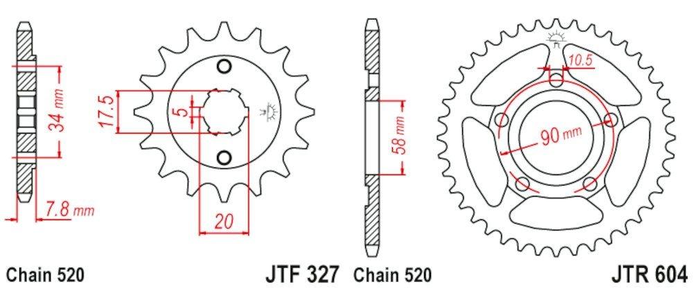 HONDA NSR 125 R S.P. 93 - 04 520-108