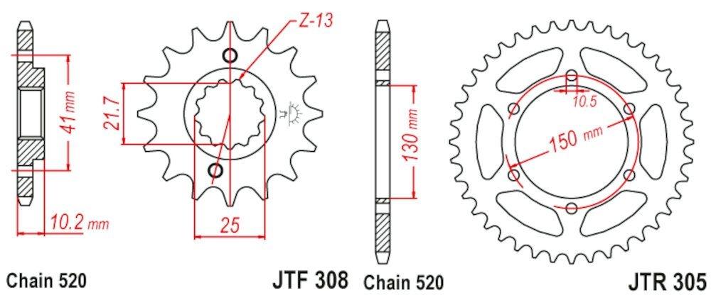 KIT TRANSMISION NX-650