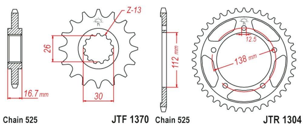Kit Transmisión Honda CBF 600 Hornet (2007 - 2013) 525-118