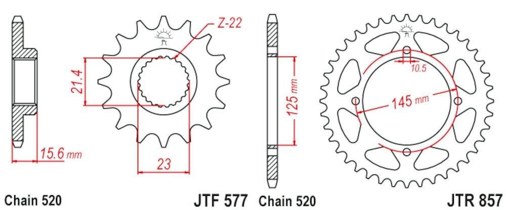 YAMAHA TT 600 E 96 - 00 520-114