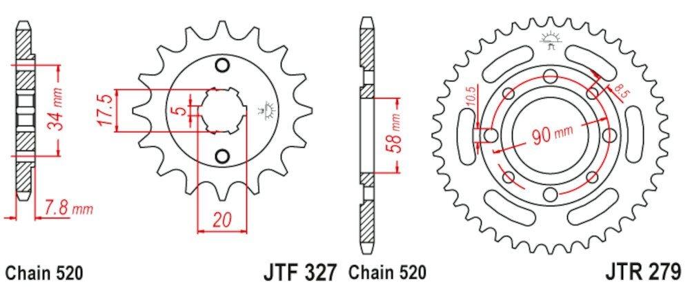 HONDA VT 125 SHADOW 99 - 07 520-112