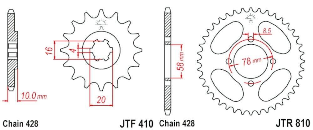 Kit de Transmisión para Suzuki TU 125 XT (desde 1999)