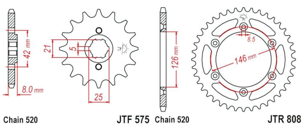Kit de Transmisión para Suzuki RM-Z 450 (2006 2012)