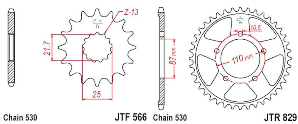 Kit de Transmisión para Suzuki GSX 600 F (1998 2006)