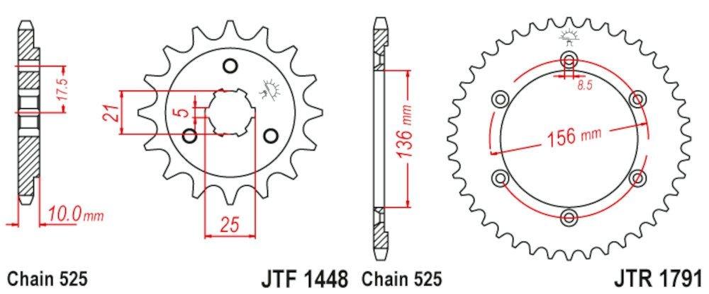 Kit de transmisión  para Suzuki Freewind 650 (1997-2002)