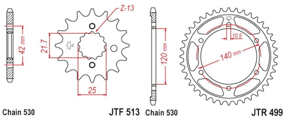 Kit de transmisión Suzuki Hayabusa 1300 (1999-2007)
