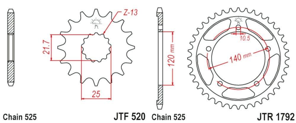 Kit de transmisión Suzuki GSX-R 750 (2000-2005)