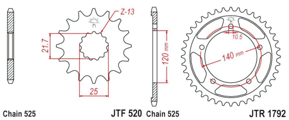 Kit de transmisión Suzuki GSX-R 600 (2001-2005)