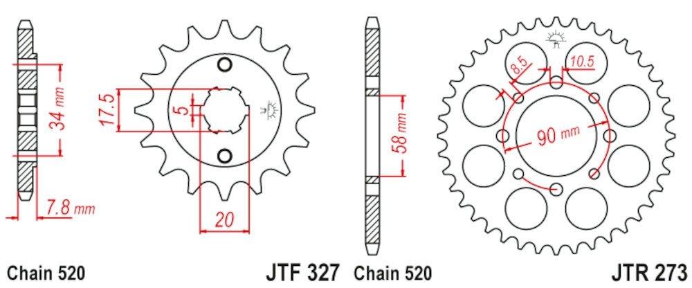 HONDA VARADERO 125 01 - 13 520-110