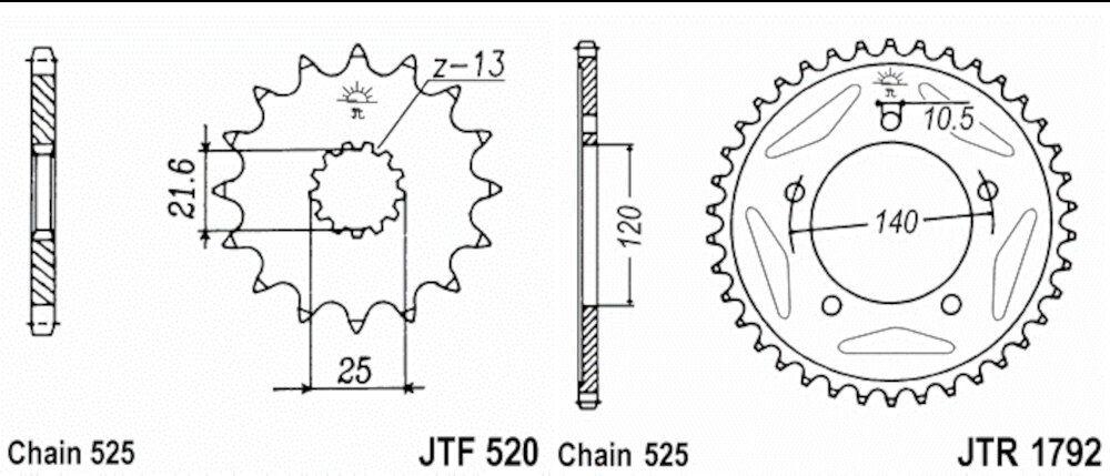Kit de transmisión para GSR 600 (2006-2010)