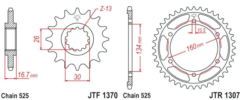 Kit de transmisión para CBR 600 RR (2003-2015)