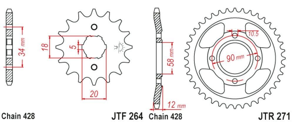 HONDA CLR 125 98 - 03 428-130