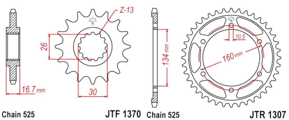 Kit de transmisión para CBR 600 FS-1 Sport (2001-2002)