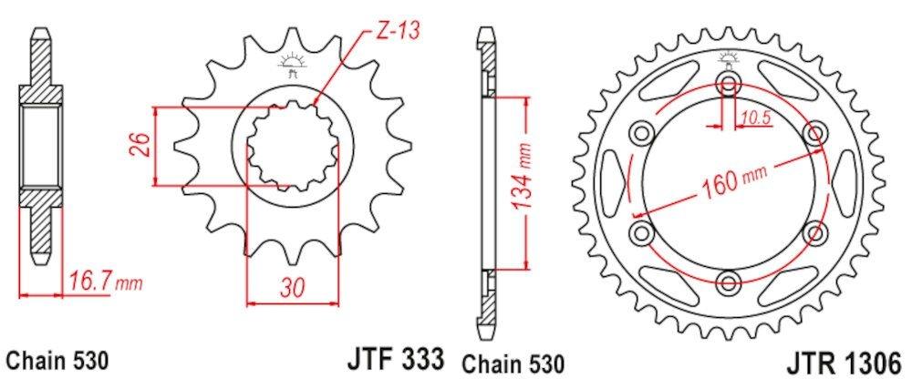Kit de transmisión para CBR 1000 RR (2004-2005)