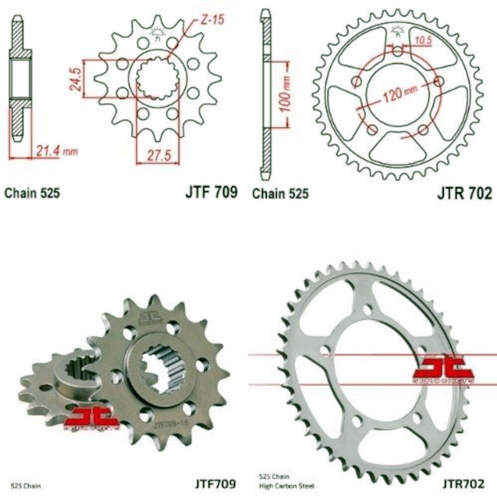 Kit de transmisión Aprilia Shiver 750 2007-2015 525-108