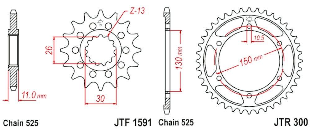 YAMAHA FZ8 / FAZER 8 10 15 525-122