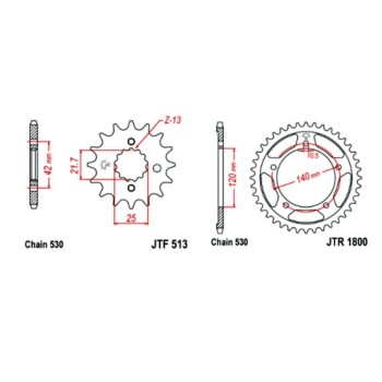 KIT TRANSMISION GSXR-1000 07-08