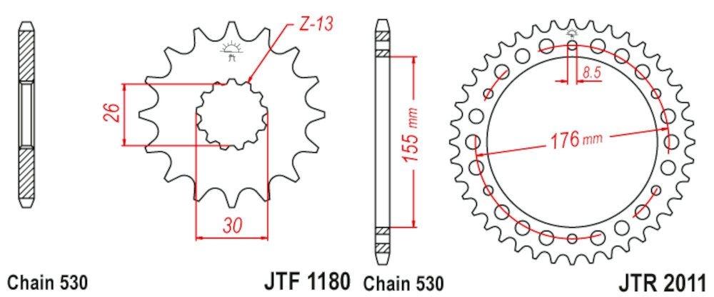 TRIUMPH SPRINT 1050 / SPEEDTRIPLE 05 - 14 530-106