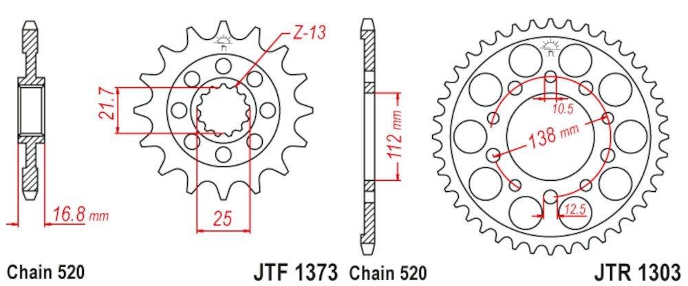 Kit de transmisión HONDA NC 700 D INTEGRA 12 - 13 / CTX 700 DCT 2014