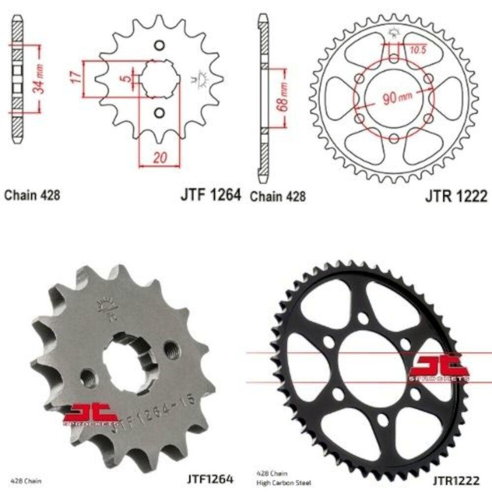 Kit de transmisión Honda CB 125 R 2018-2020