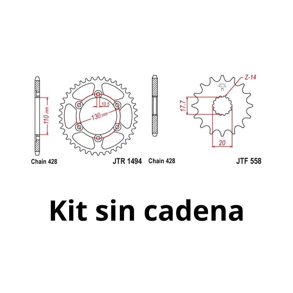 Kit de transmisión Kawasaki Z125 2019-2020