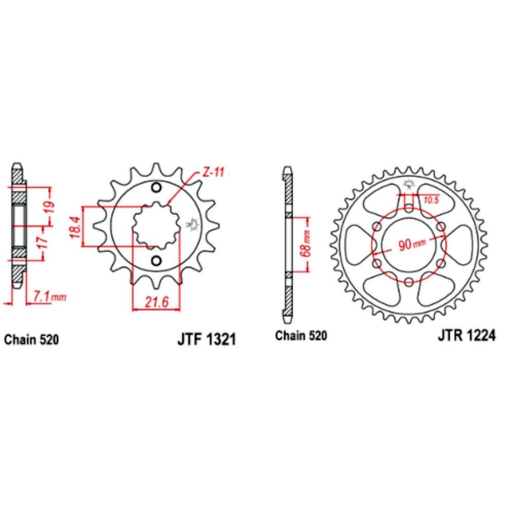Kit de transmisión Honda CB 300 2019-2021