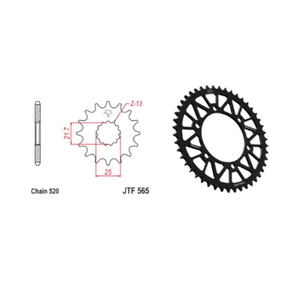KIT TRANSMISION YZF-R3 15-20 / MT-03 15-20