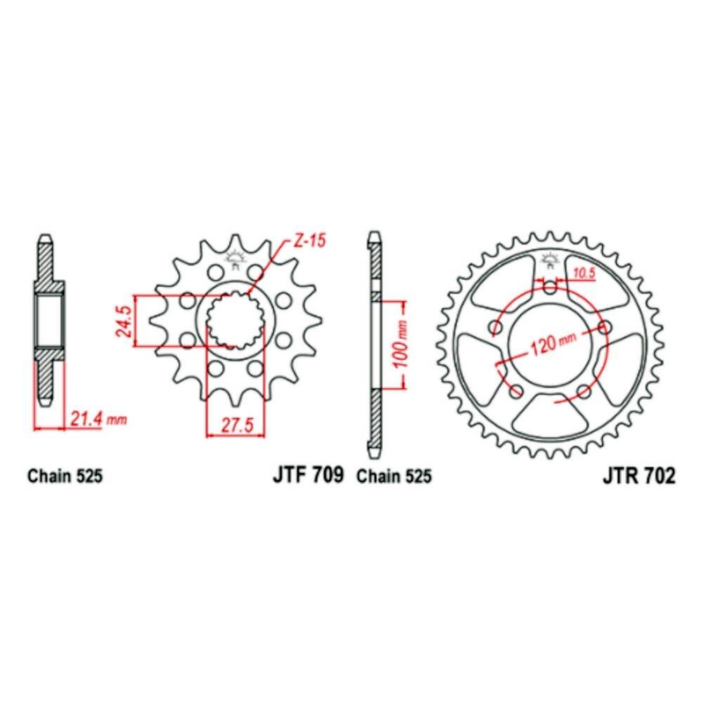 Kit de transmisión Aprilia Dorsoduro / Shiver 900 2017-2021