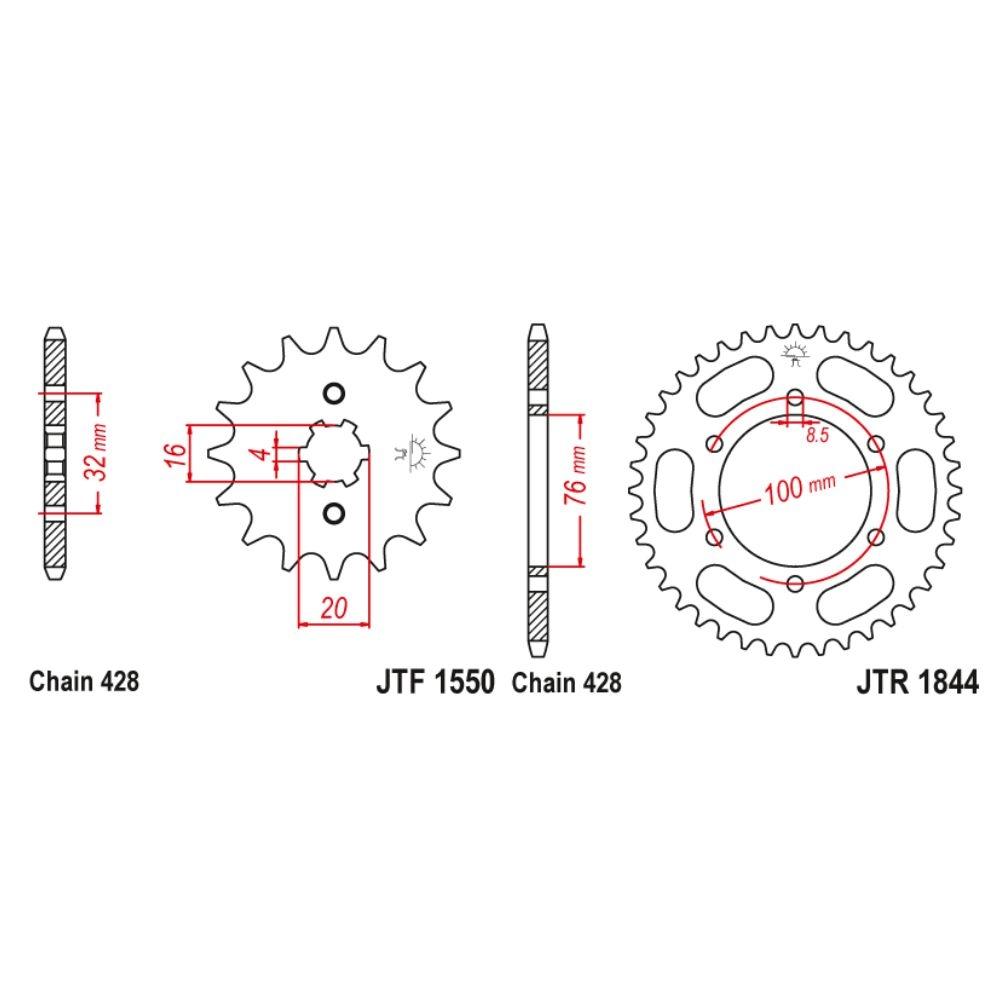 TRANSMISION YZF 125 R 19A20 & MT 125 2020  428-130