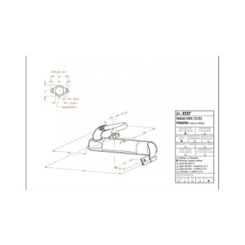 Escape completo Leovince SITO 0237 Vespa 125 ET3/Primavera