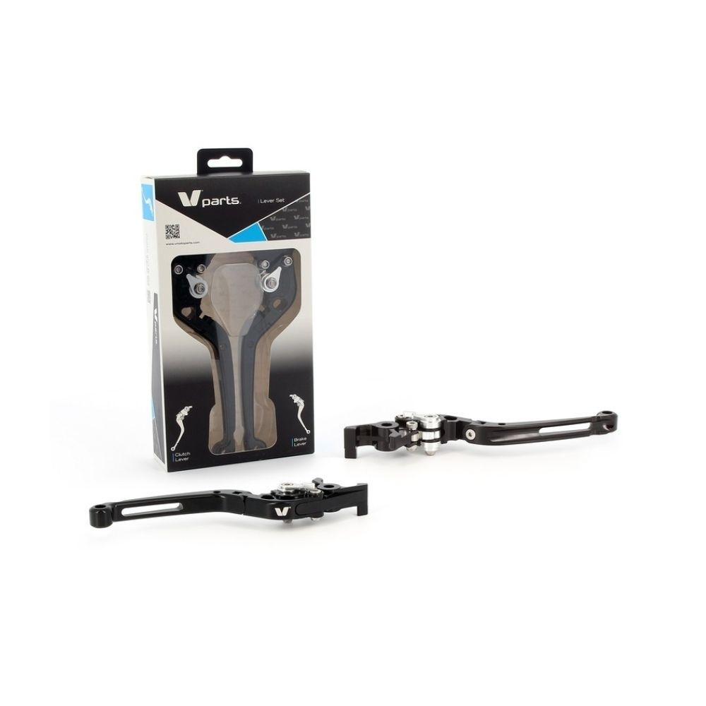JUEGO DE MANETAS V-PARTS NEGRO 177MM KAWASAKI